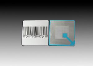 Quality Square Paper Retail Security Labels , Acrylic Adhesive Anti Theft Security Labels wholesale