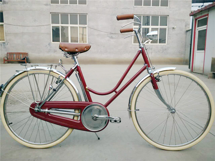 Cheap manufacturer price colorful hi-ten steel 26/28 size retro lady bicycle for sale