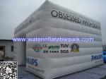 PVC Promotion Inflatable Air Tent 4 Seams Stitching With Logo Printing