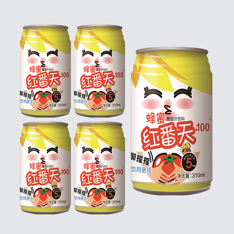 Canned 310ml Tomato Drink With Honey Low Salt Tomato Juice