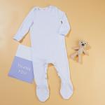 White Blank Sublimation Newborn Footed Onesies For Heat Transfer Printing