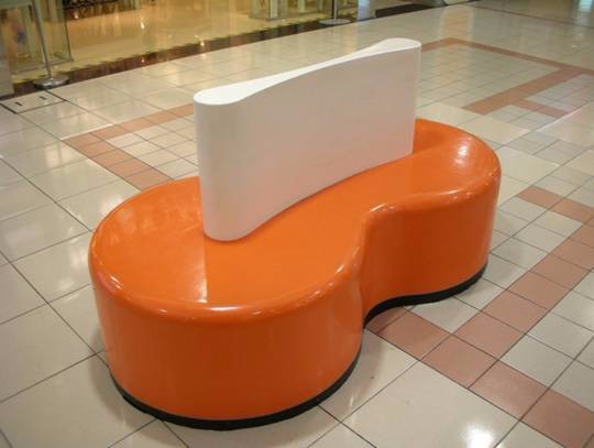 Lightweight Fiberglass Table Chairs For Shopping Mall Gardening Fiberglass Furniture