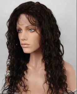 Quality Unprocessed 100% Indian Full Lace Human Hair Wigs kinky curly With Baby Hair wholesale