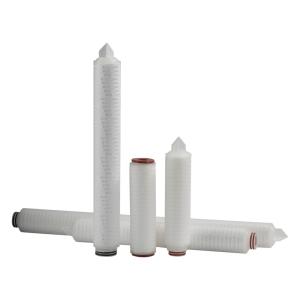 Quality 0.7m2 Microelectronics Pp Pleated Filter Cartridge low differential pressure wholesale