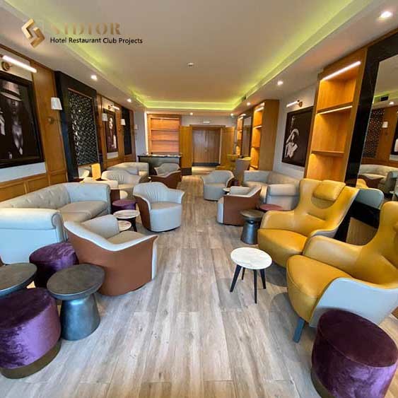 Modern Style Comfortable Living Room Chairs Leather Pu Armchair 86cm Length
