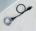 DC5V Rechargeable USB Lamp Ring Cabinet Light Gooseneck Tube 5.6cm