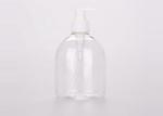 Clear 500ml PET Plastic Hand Wash Bottles With Lotion Pump