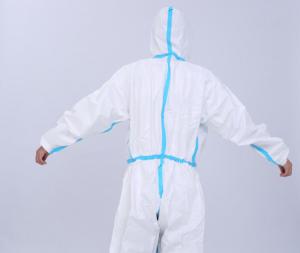 Quality 0.6μC Medical Protective Coverall Disposable Suit 1.75KPa 460×300mm wholesale
