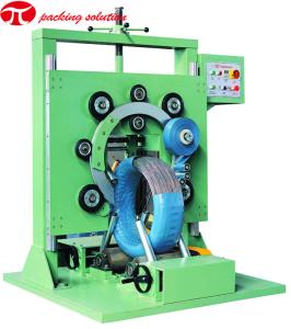 Quality 80r/Min Automatic Turning Steel Wire Coil Packing Machine 3.0kw GS500 Cable Wrapper Machine wholesale