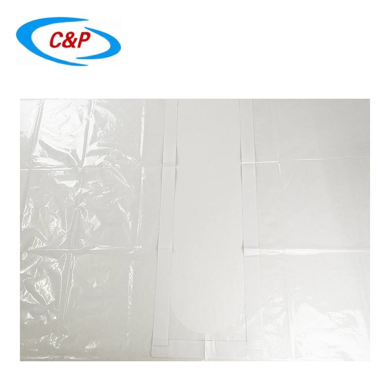 Sterile Utility Disposable Surgical Drape U Impervious Split Drape PE Transparent