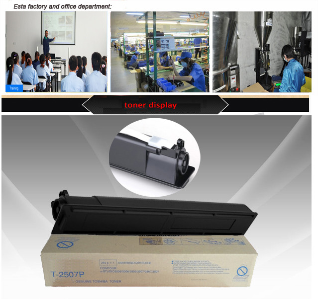 Original Toshiba E-studio Toner T-2507E BK For Toshiba E-Studio 2507i Copier