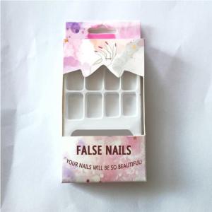 Quality Recyclable Blister Gloss PET False Nail Packaging Box wholesale