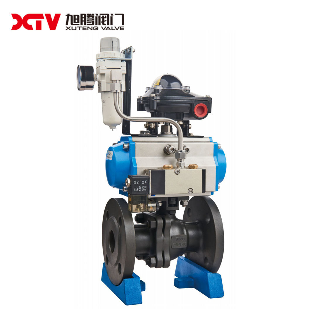Xt JIS Carbon Steel High Platform Flanged Floating Ball Valve (10K)