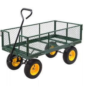 Quality 86*46*85 Dimension Garden Wagon Cart Easy Storage Metal Yard Cart Sapce Saving wholesale
