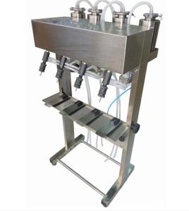 Quality Semi Automatic Pneumatic Perfume Bottle Filling Machine With 4 Filling Heads wholesale