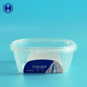 Quality Food Grade Square Plastic Food Containers With Cover Customized Printing wholesale