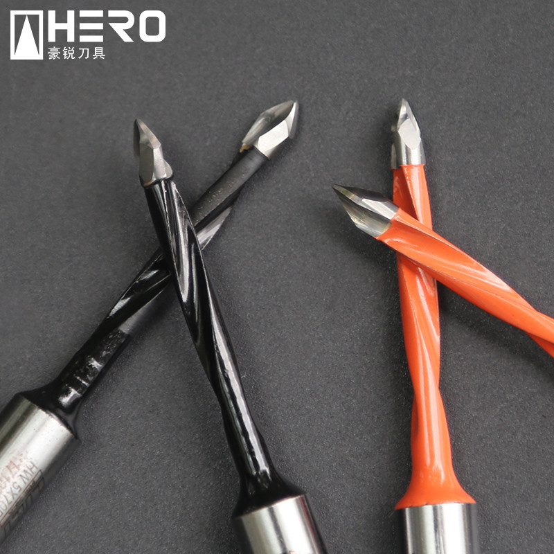 2 Flutes Through Hole Drilling , Flat Head Drill Bit 70mm Length Straight Shank