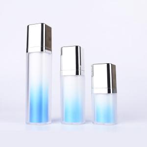 Quality 15g gradual change RoHS blue serum airless vacuum pump bottle wholesale
