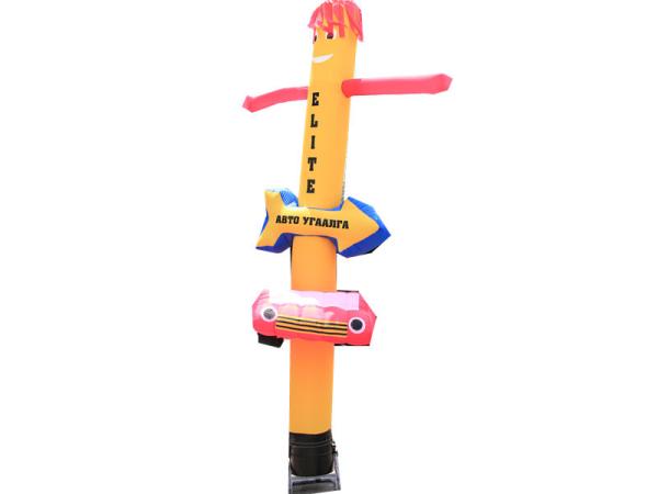 Customized Inflatable Advertising Signs Air Dancer Yellow 2 - 6m Digital