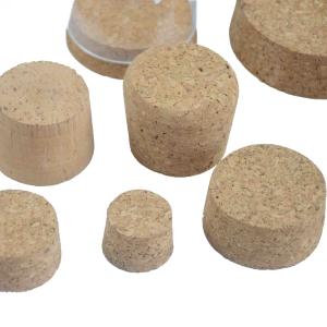 Quality ODM Glass Jar Cork Lids Tapered Cork Stoppers Crackproof 1.2x1x1.2 Inch wholesale