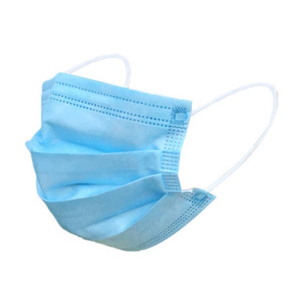 Civil Earloop 3 Ply Disposable Non Woven Face Mask / Anti Virus Disposable Blue