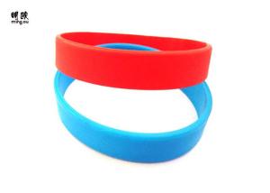 Quality Cool Small Blank Rubber Bracelet , Silk Printing Logo Blank Silicone Wristbands wholesale