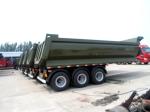 3 Axles Rear Dump Tipper Truck Trailer 40-100tons Trailer Tipper Trailer Dump
