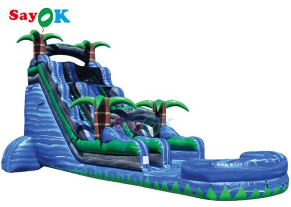 Large Inflatable Slide Commercial Copper Brown PVC Water Slide Bounce House