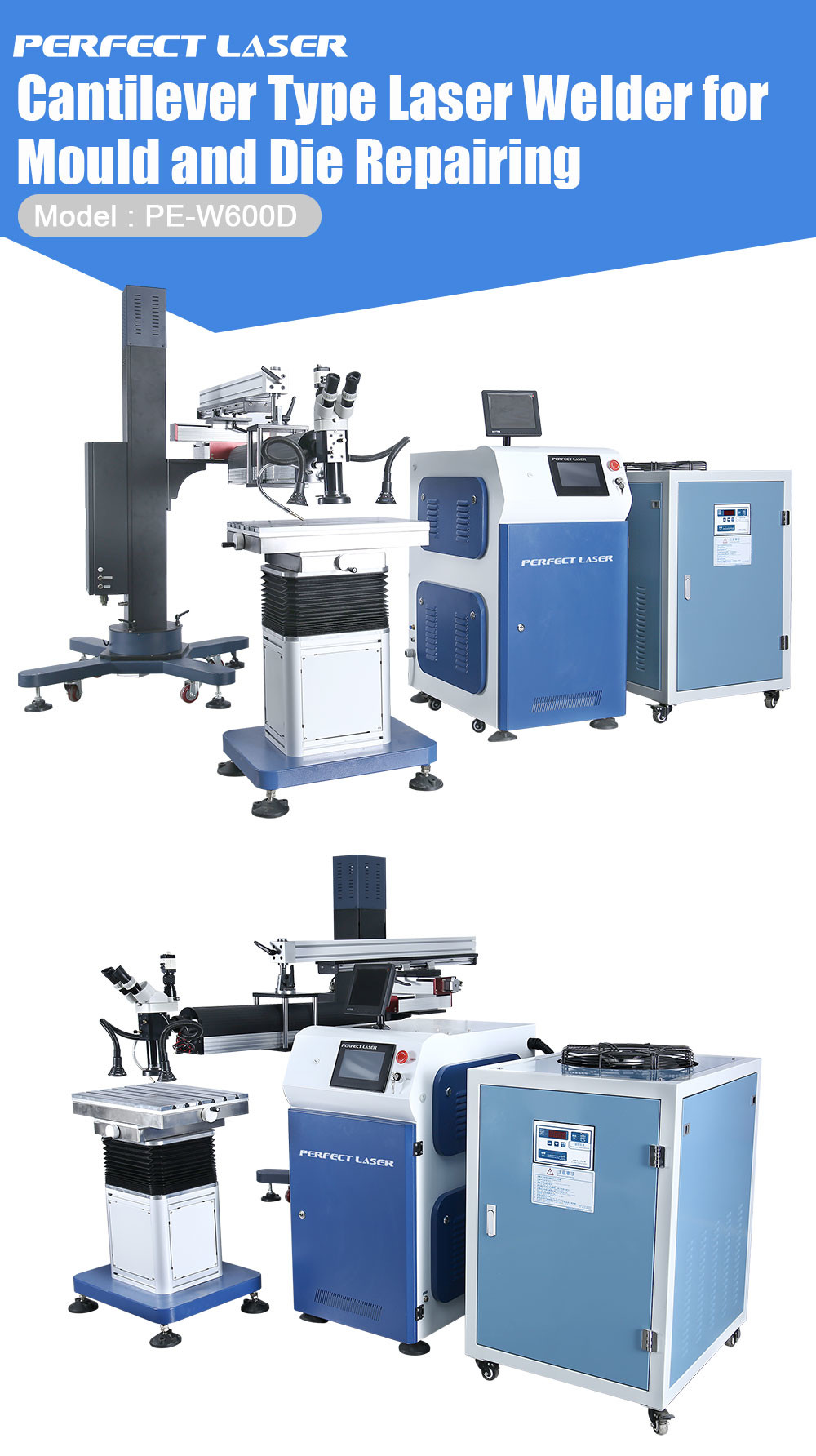 500w desktop metal stainless steel aluminium laser welding machine for mould repair