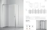 Aluminum,Bathroom Shower Room, Square Shape,sliding door with side panel