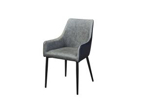 Quality Leather Seater Powder Metal Leg 15KGS 590mm Modern Leisure Chair wholesale