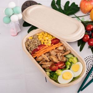 Quality 100% Biodegradable Compostable Pulp Packaging Box For Salad wholesale