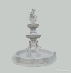 3 tier outdoor garden marble water fountain stone pool