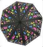 Windproof Stick Umbrella Creative Magic Color Changing When Wet