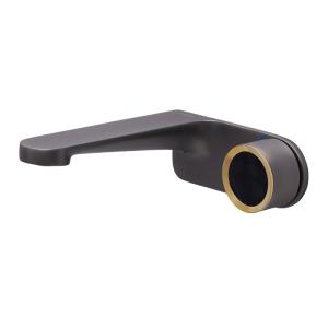 Quality 189mm Depth Wall Mounted Bathroom Faucet Waterfall Brass Washroom Basin Tap wholesale
