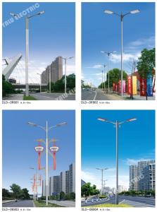 Quality 9Meter powder coating steel outdoor conical parking area 40w luminaire street light with double arm bracket wholesale