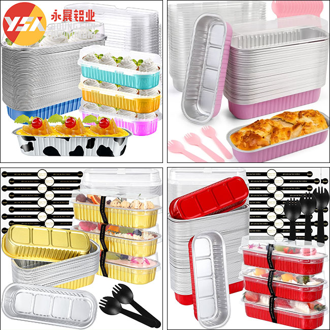 Mini Loaf Pans 200ml Aluminum Pan Foil Cake Pan Aluminum Trays
