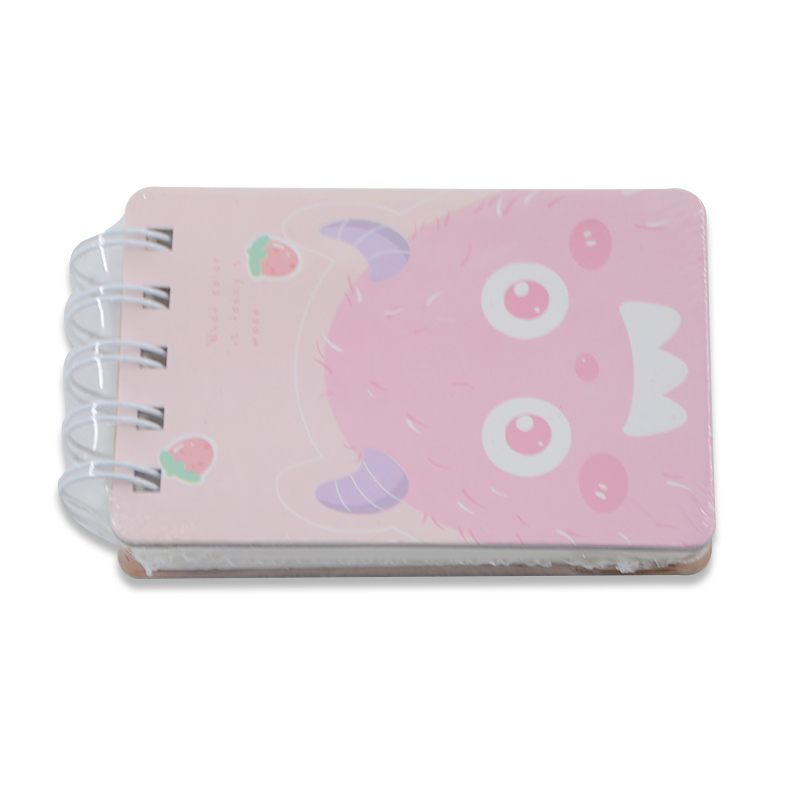 Mini Notebook with Cute Cartoon Print Customized Elastic Kawaii Student Stationery