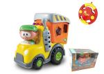 Toddler Plastic RC Cartoon Block Cars Infant Baby Toys 18 Months Radio Control