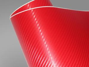 Quality Slidable 3D Colored Carbon Fiber Car Vinyl Wrap Film Bubble Free wholesale