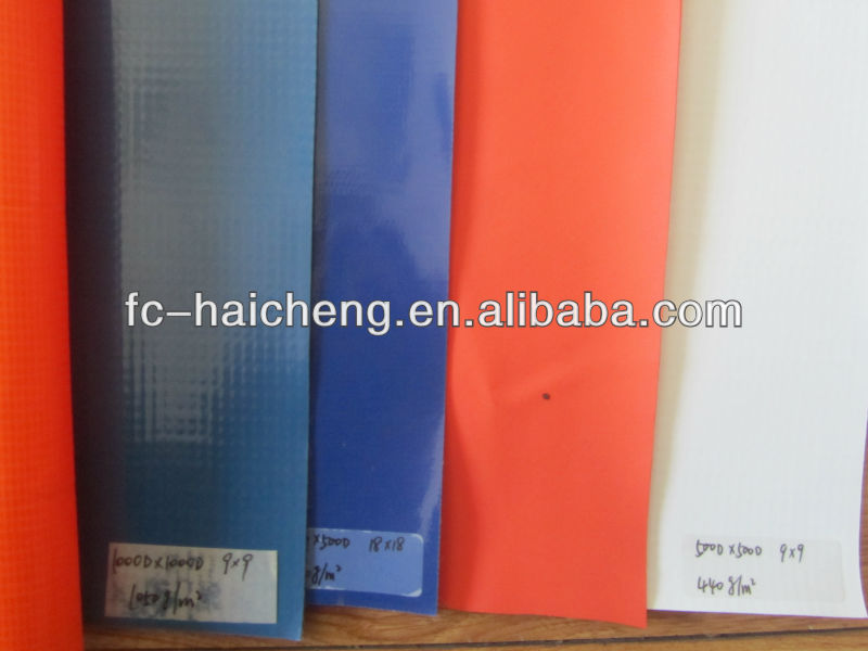 Wholesale UV/FR treated PVC tarpaulin per meter
