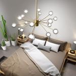 LED Glass Bubble Chandelier Round Ball Glass Star Chandelier indoor home Italian