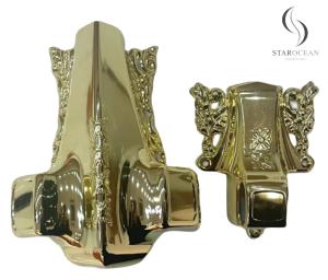 Quality Light Gold Color PP Casket Fitting Coffin Corner Die Catings By Mould 3# LG wholesale