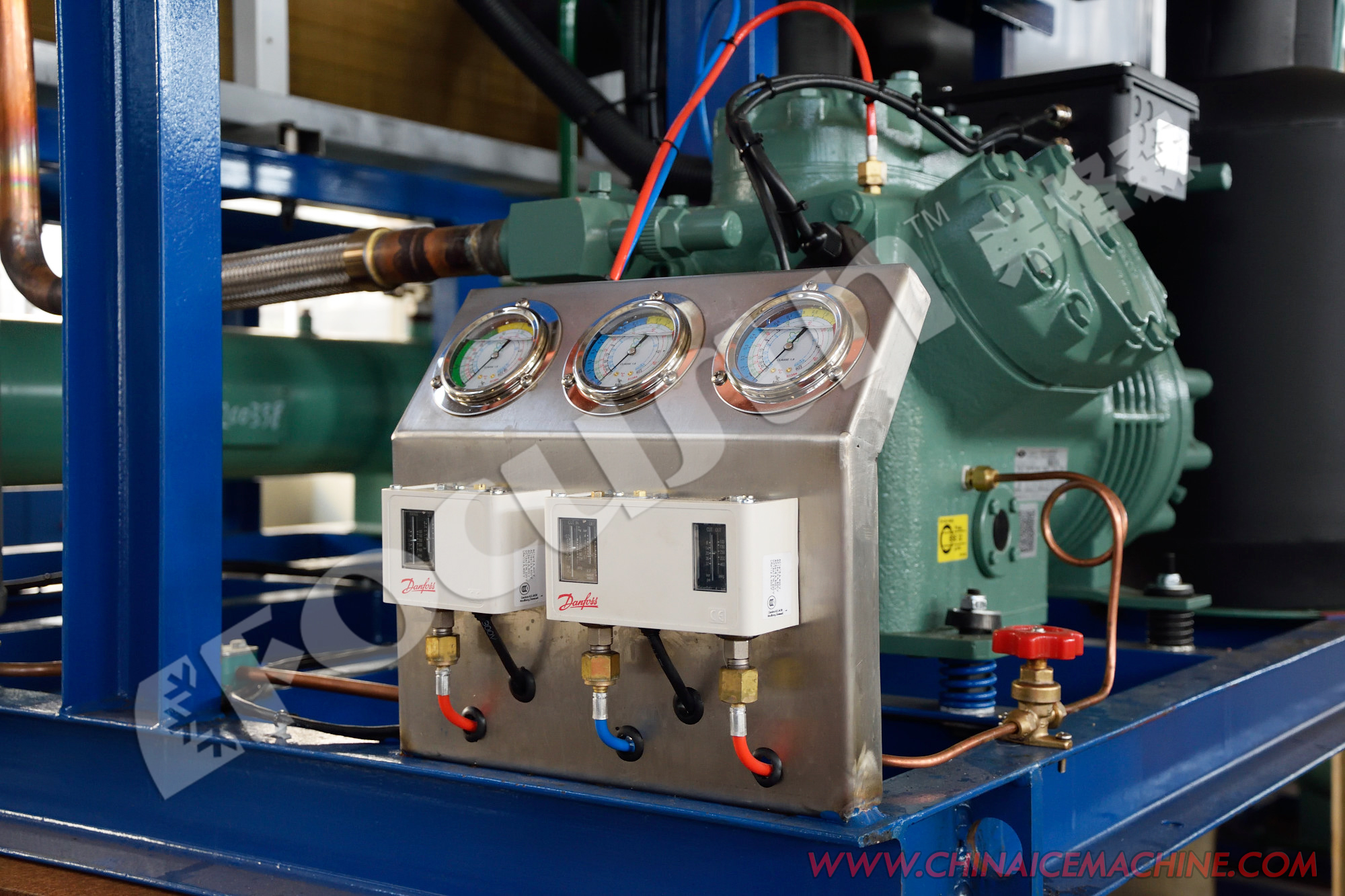 5000 KG Flake Ice Machine for Fresh/Seawater Cooling within Air and Water