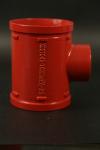 High Temperature Grooved Tee Fittings 200 Degree End Pressure Rating 362 PSI