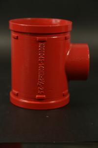 Quality High Temperature Grooved Tee Fittings 200 Degree End Pressure Rating 362 PSI Casting wholesale