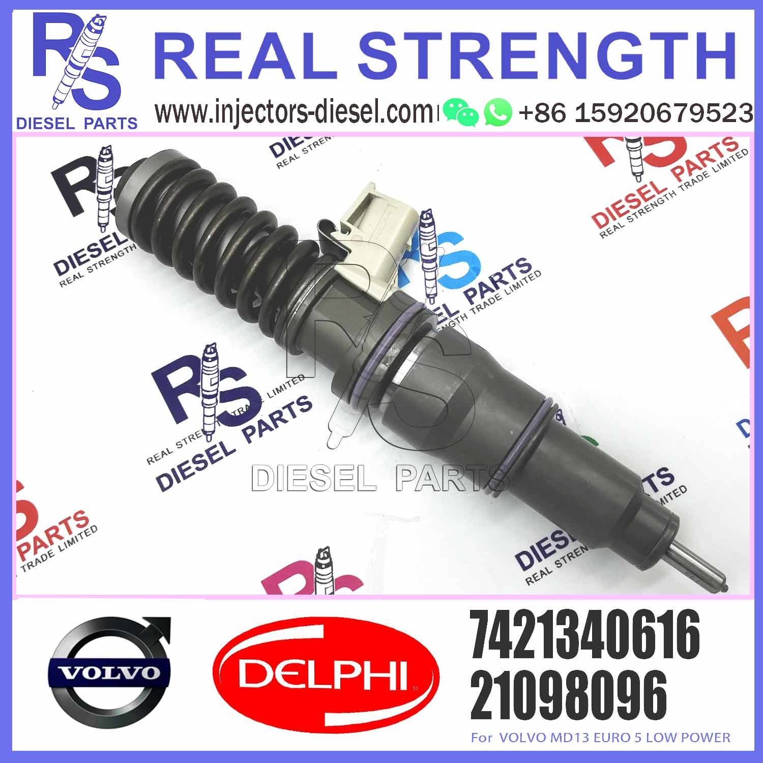 Diesel Fuel Injector 21371679 7421340616 21340616 85003268 BEBE4D25001 For V-O-L-V MD13 EURO 5 LOW POWER