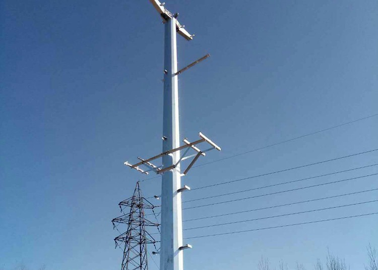 Philippines NEA Standard Hot Dip Galvanized Steel Tubular Pole Thickness 2.5-4mm