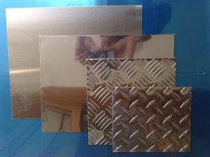 Silver 6mm Aluminium Checker Plate 3004 Diamond Tread Aluminum Sheet