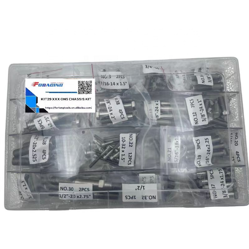 Complete Grade 8 Triple X Sprint Car Bolt Kit for Sturdy Q/C R/R S/P PLUS and Titanium Chassis 2021 Universal Fitment